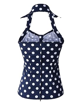 Penelope Vintage 50s Pinup Rockabilly Polka Dots Halter Top